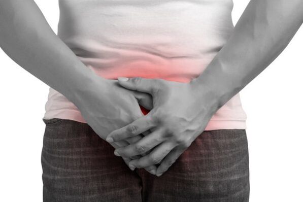 smärta hos en man med prostatit